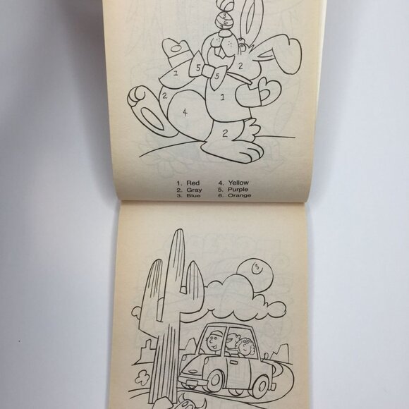 Vtg Set 2 Disney Mickey Mouse Coloring Book Stickers Landoll's Activity Pad Used - Picture 10 of 15